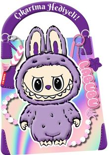 Mor Labubu - Çıkartma Hediyeli Boyama Kitabı