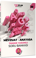 2026 MEB AGS Ahenk Serisi Mevzuat - Anayasa Tamamı Çözümlü Soru Bankası