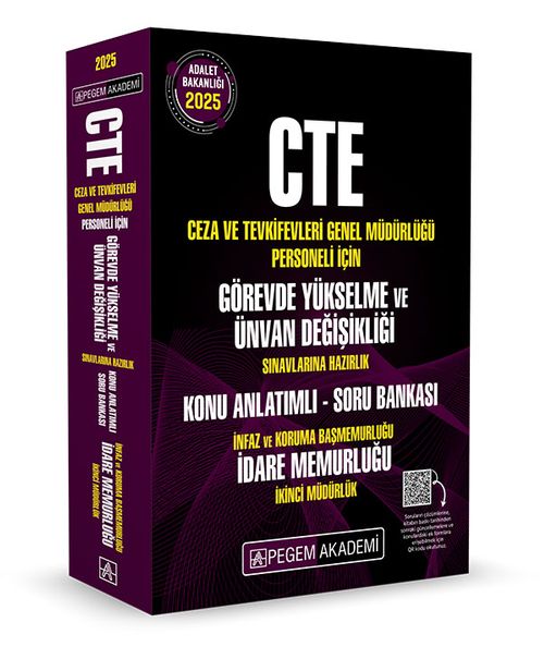 2025 CTE Adalet Bakanlığı Ceza ve Tevkifevleri Genel Müdürlüğü