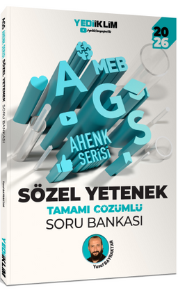 2026 MEB AGS Ahenk Serisi Sözel Yetenek Tamamı Çözümlü Soru Bankası