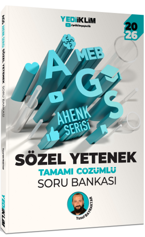 2026 MEB AGS Ahenk Serisi Sözel Yetenek Tamamı Çözümlü Soru Bankası