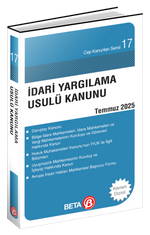 İdari Yargılama Usulü Kanunu Cep (Temmuz 2025)