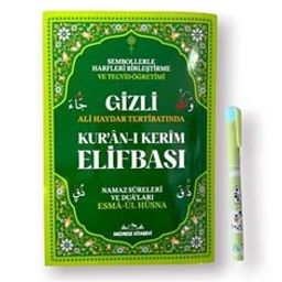 Gizli Kuran Elifbası Tecvidli (Işıklı Kalem Hediye) Ali Haydar Tertibatında