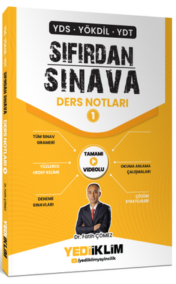 YDS YÖKDİL YDT Sıfırdan Sınava Tamamı Videolu Ders Notları 1. Kitap