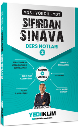 YDS YÖKDİL YDT Sıfırdan Sınava Tamamı Videolu Ders Notları 2. Kitap