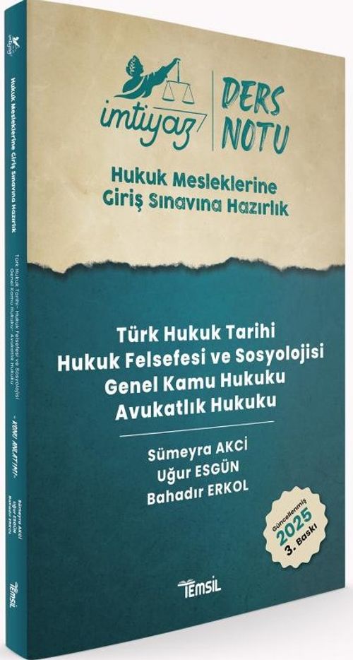 İmtiyaz HMGS Ders Notları Avukatlık Hukuku Hukuk Felsefesi ve Sosyolojisi Türk Hukuk Tarihi