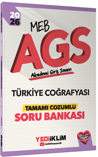 2026 MEB AGS Türkiye Coğrafyası Tamamı Çözümlü Soru Bankası 