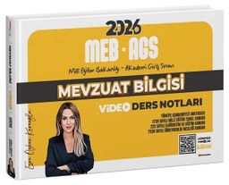 2026 MEB-AGS Mevzuat Bilgisi Video Ders Notları