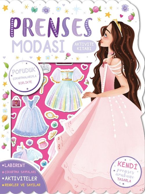 Prenses Modası Çıkartmalı Aktivite Kitabı
