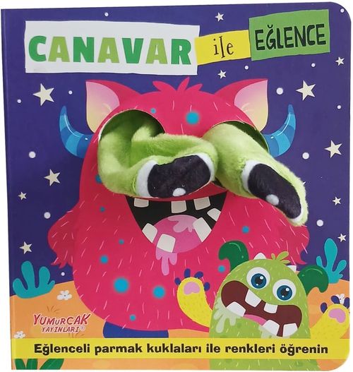 Canavar ile Eğlence / Parmak Kuklalı Kitap