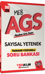 2026  MEB AGS Sayısal Yetenek Tamamı Çözümlü Soru Bankası