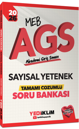 2026  MEB AGS Sayısal Yetenek Tamamı Çözümlü Soru Bankası