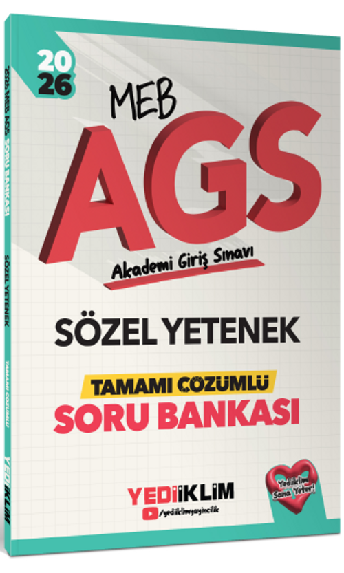 2026 MEB AGS Sözel Yetenek Tamamı Çözümlü Soru Bankası