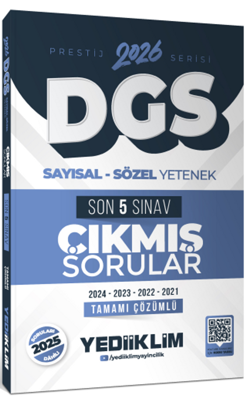 2026 DGS Prestij Serisi Sayısal Sözel Yetenek Tamamı Çözümlü Son 5 Sınav Çıkmış Sorular