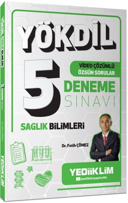 YÖKDİL Sağlık Bilimleri Video Çözümlü Özgün Sorular 5 Deneme Sınavı