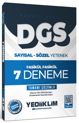 2026 DGS Prestij Serisi Sayısal Sözel Yetenek Tamamı Çözümlü Fasikül Fasikül 7 Deneme