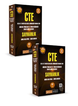 2025 GYS CTE Adalet Bakanlığı Ceza ve Tevkifevleri Genel Müdürlüğü Personeli İçin Görevde Yükselme ve Ünvan Değişikliği Sınavlarına Hazırlık Konu Anlatımlı Soru Bankası Saymanlık (2 Cilt)