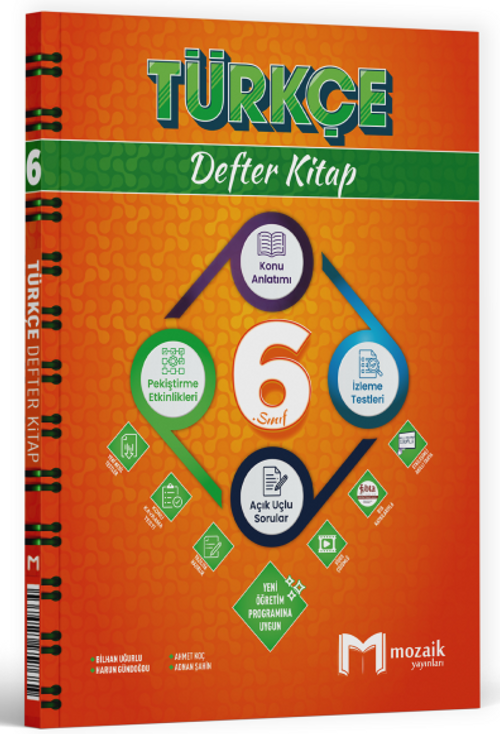 6. Sınıf Türkçe Defter Kitap