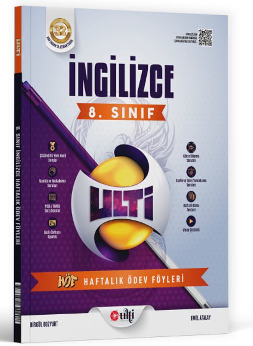 8. Sınıf LGS İngilizce Haftalık Ödev Föyleri