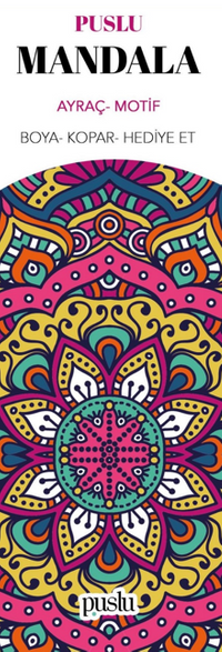 Mandala Ayraç/Motif (Boya-Kopar-Hediye Et)