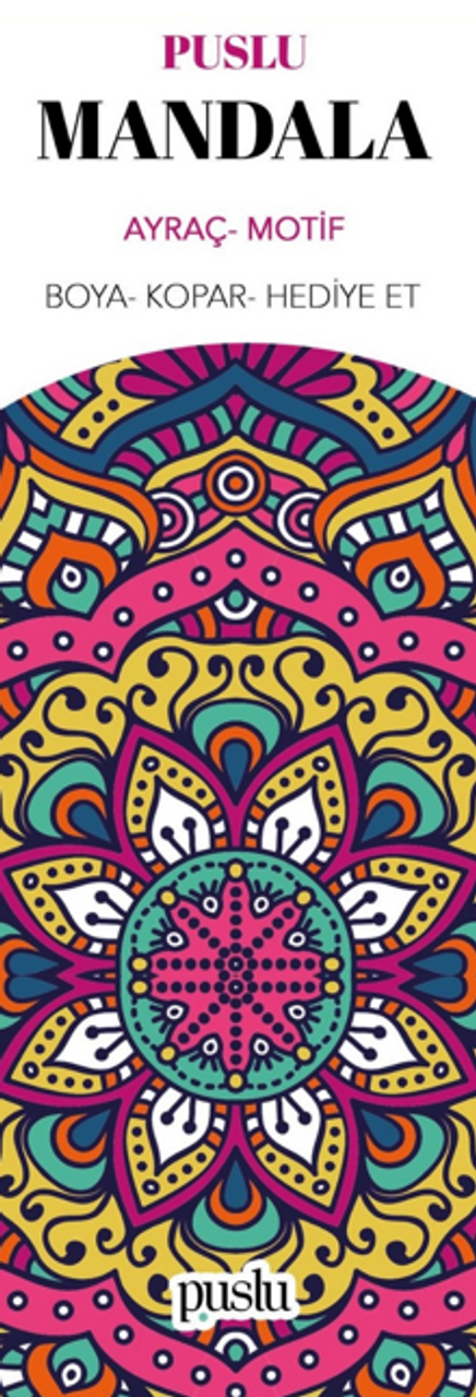 Mandala Ayraç/Motif (Boya-Kopar-Hediye Et)