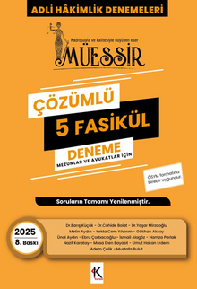 Müessir Adli Hakimlik Denemeleri- 2025 Çözümlü 5 Deneme