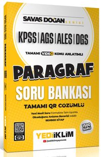 KPSS ALES DGS Savaş Doğan Serisi Paragraf Tamamı Video Konu Anlatımlı ve Tamamı QR Çözümlü Soru Bankası