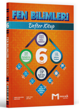 6. Sınıf Fen Bilimleri Defter Kitap