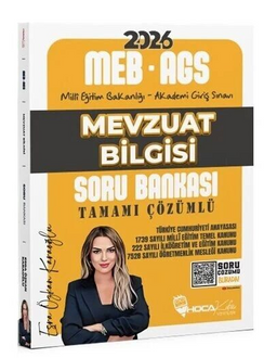2026 MEB-AGS Mevzuat Bilgisi Soru Bankası Çözümlü