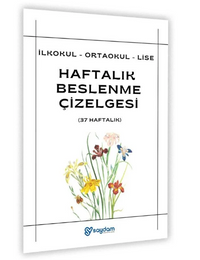 İlkokul Ortaokul Lise Haftalık Beslenme Çizelgesi