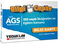 2026 MEB AGS Bilgi Cepte 222 Sayılı İlköğretim ve Eğitim Kanunu Bilgi Kartı (Soru-Cevap)