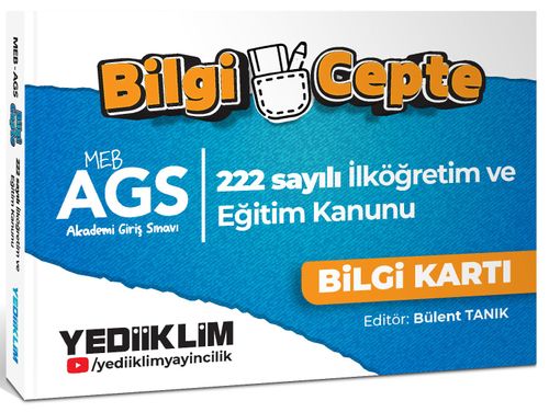 2026 MEB AGS Bilgi Cepte 222 Sayılı İlköğretim ve Eğitim Kanunu Bilgi Kartı (Soru-Cevap)