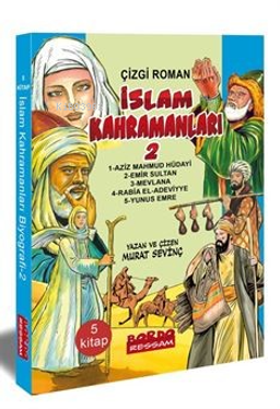 İslam Kahramanları 2 (Çizgi Roman Renkli) (5 Kitap Set)