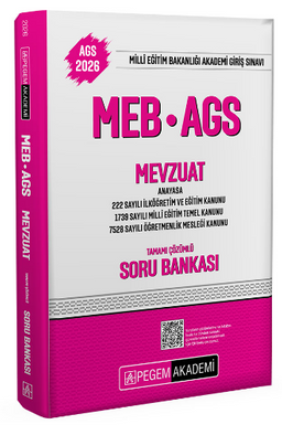 2026 MEB-AGS Soru Bankası Tamamı Çözümlü Mevzuat