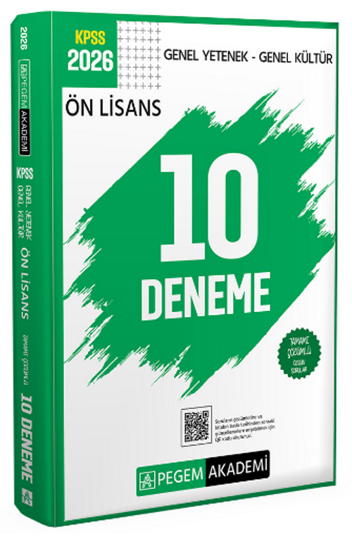 2026 KPSS Genel Yetenek Genel Kültür Ön Lisans Tamamı Çözümlü 10 Deneme