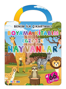 Benim İlk Çıkartmalı Boyama Kitabım – Egzotik Hayvanlar