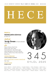 Hece Dergisi Sayı: 345 Eylül 2025
