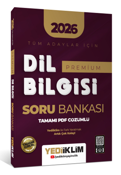 2026 Tüm Adaylar İçin Dil Bilgisi Premium Tamamı PDF Çözümlü Soru Bankası