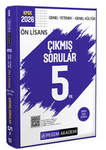 2026 KPSS Ön Lisans Genel Yetenek Genel Kültür Tamamı Video Çözümlü Çıkmış Sorular 5 Yıl