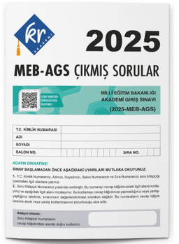 2025 MEB-AGS Tıpkı Basım Kitapçığı 