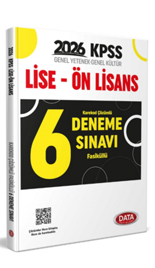 Kpss Gy-Gk Lise Ön Lisans Fasiküllü Karekod Çözümlü 6 Deneme Sınavı