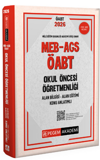 2026 MEB AGS ÖABT Okul Öncesi Öğretmenliği Alan Bilgisi - Alan Eğitimi - Konu Anlatımlı