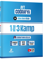 Coğrafyanın Kodları AYT Coğrafya 1 Kitap 3 Kamp Video Ders Kitabı 