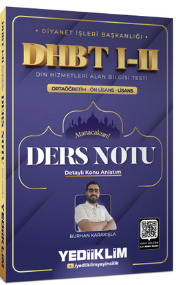 Diyanet İşleri Başkanlığı DHBT I-II Ortaöğretim - Ön Lisans - Lisans Ders Notu  