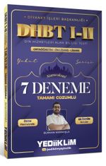 Diyanet İşleri Başkanlığı DHBT I-II Ortaöğretim - Önlisans - Lisans Tamamı Çözümlü 7 Deneme   