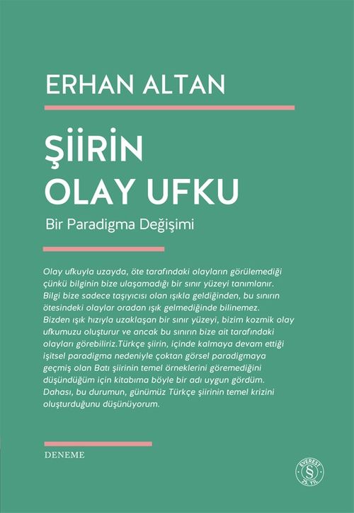 Şiirin Olay Ufku & Bir Paradigma Değişimi