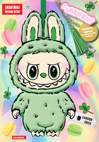 Labubu Clover Luck Çılgın Koleksiyon Çıkartmalı Boyama Kitabı