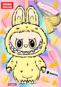 Labubu Honeypie Çılgın Koleksiyon Çıkartmalı Boyama Kitabı