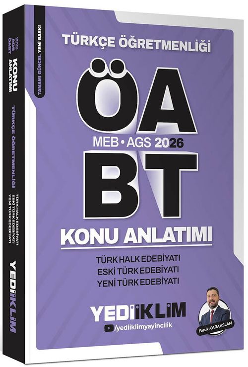 2026 MEB AGS ÖABT Türkçe Öğretmenliği Türk Halk Edebiyatı Eski Türk Edebiyatı Yeni Türk Edebiyatı Konu Anlatımı