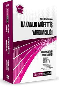 2026 MEB Bakanlık Müfettiş Yardımcılığı Konu Anlatımlı Soru Bankası